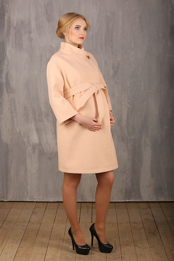 3 Пальто для беременных 18610-107 (персиковый) 