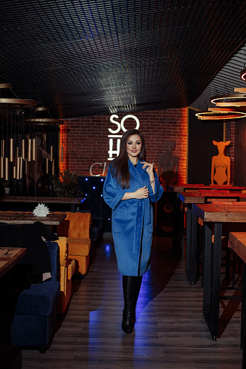 3 Пальто 20905  (лазурный) 