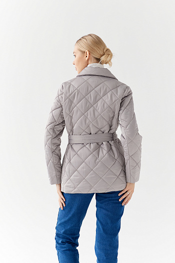 3 Куртка женская демисезонная 24230/б серый/опал