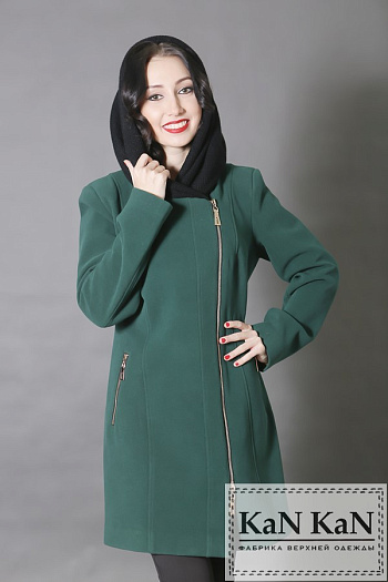 2 Пальто 865-800  (темно-зеленый) 