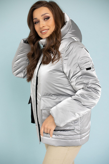 2 Куртка женская зимняя 23350 (silver)