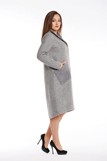 4 Пальто 20240  (серый) 