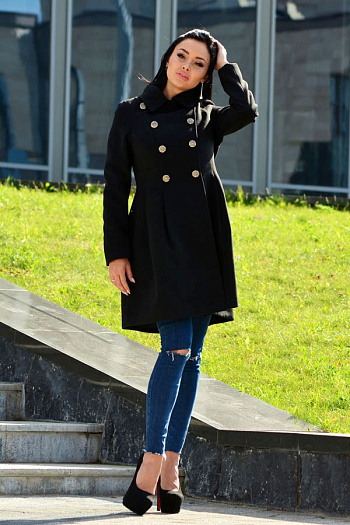 2 Пальто 18500-000  (черный) 