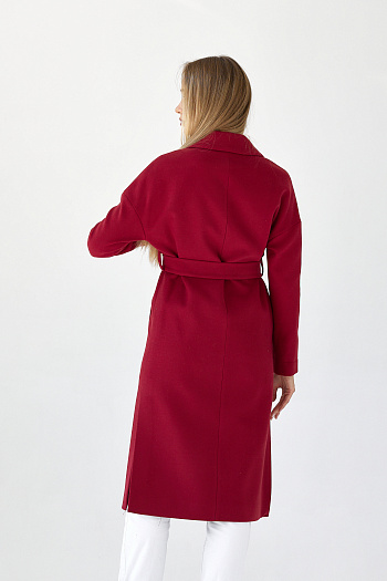 5 Пальто женское демисезонное 21820 (вино)