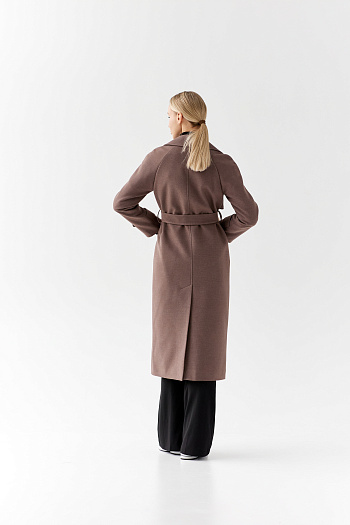7 Пальто женское демисезонное 22960  (кофе)