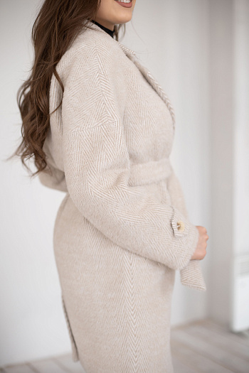 3 Пальто женское демисезонное 22970 (beige)