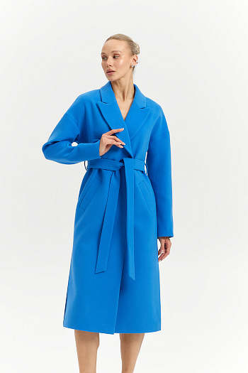 6 Пальто женское демисезонное 26820 (электрик)