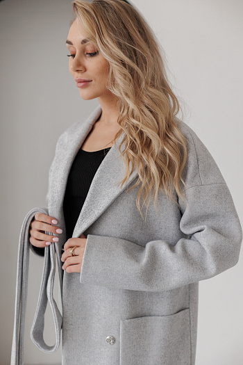 2 Пальто женское демисезонное 20550Р (светло-серый)