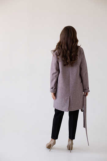 4 Пальто женское демисезонное 22400  (браун) 