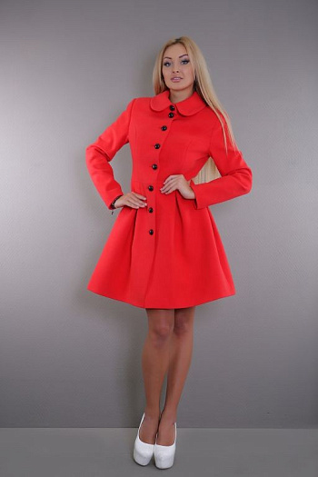 2 Пальто 1552-360  (коралл) 