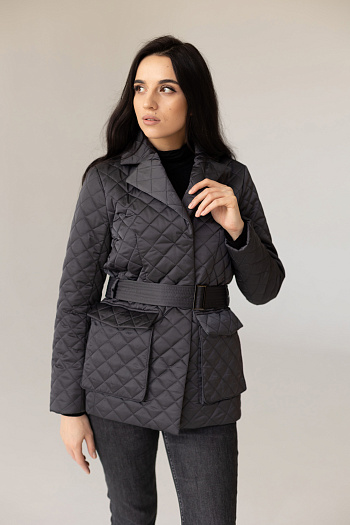 2 Куртка женская демисезонная 24230/б (графит)