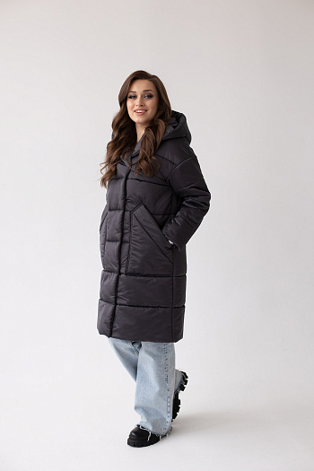 3 Куртка женская демисезонная 23982 (графит)