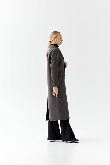 4 Пальто женское демисезонное 24102 (темно-серый)