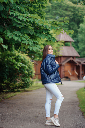 3 Куртка женская демисезонная 21750к  (синий) 