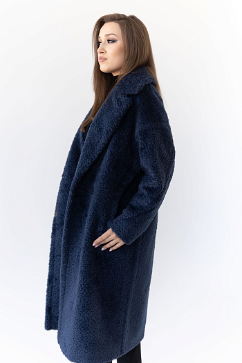 4 Пальто женское демисезонное 23470  (синий)