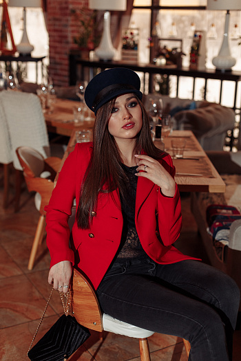 2 Пальто 20870  (красный) 