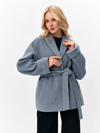 Пальто женское демисезонное 27832-05 (серо-голубой)