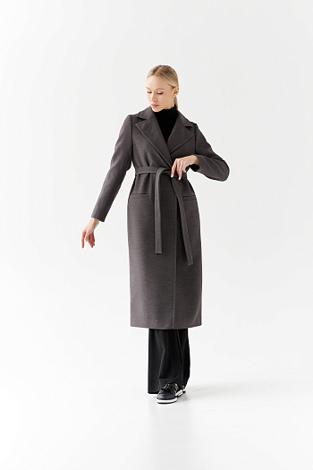 6 Пальто женское демисезонное 24770 (темно-серый)