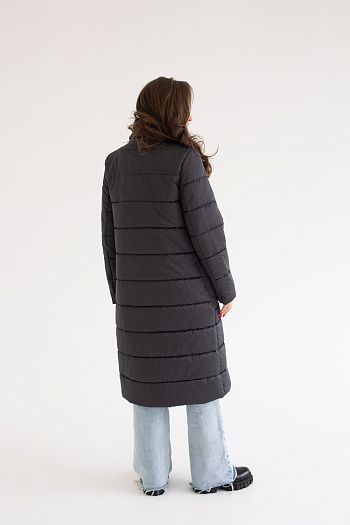 2 Куртка женская демисезонная 23600 (графит)