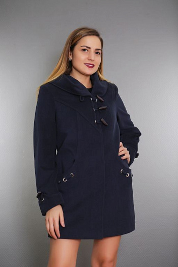 2 Пальто 21-031  (синий) 