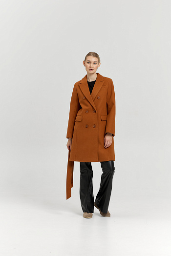 4 Пальто женское демисезонное 26897 (карамель)