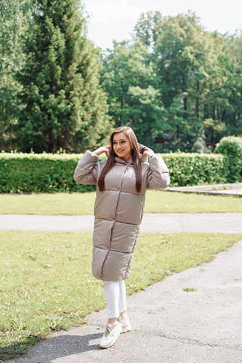 2 Куртка женская зимняя 22610  (какао) 