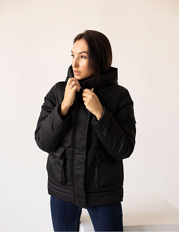 4 Куртка женская зимняя 23350 (черный )