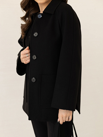 4 Пальто женское демисезонное 25010 (черный)