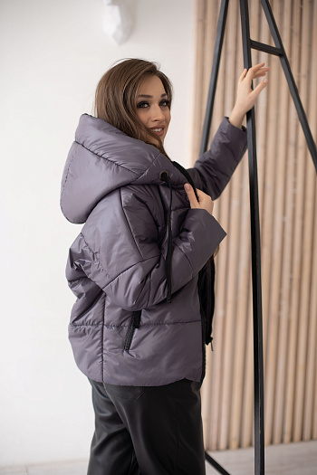 2 Куртка женская демисезонная 22690 (лиловый)