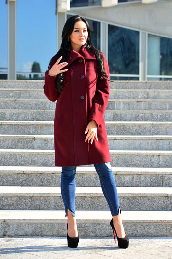 2 Пальто 18950  (бордовый) 