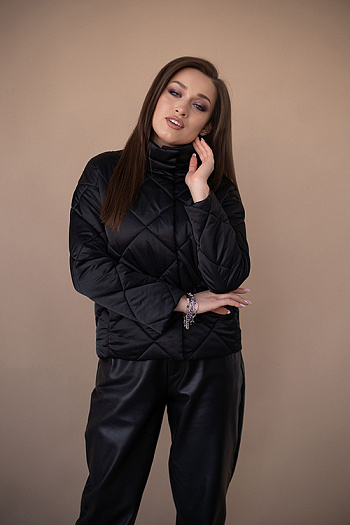 3 Куртка женская демисезонная 22300 (черный 2)