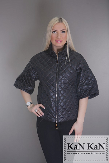 3 Куртка 16-07  (черный (красн./стеж.)) 