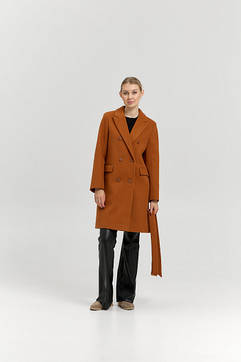 2 Пальто женское демисезонное 26897 (карамель)