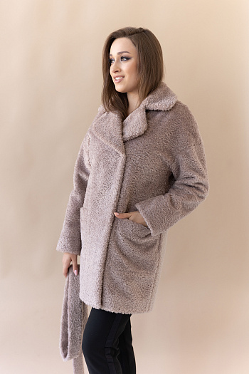 4 Пальто женское демисезонное 23700 (латте)