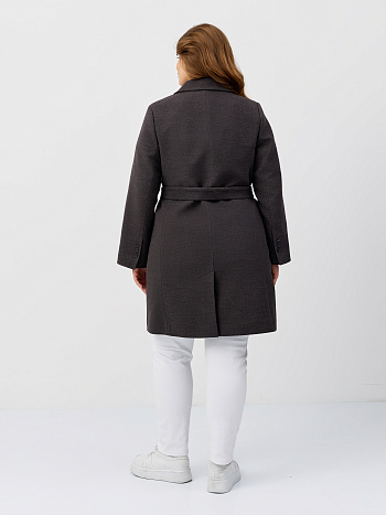 4 Пальто женское демисезонное 26897 (темно-серый)