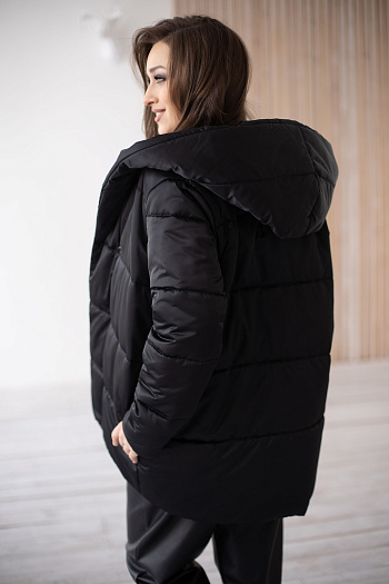 4 Куртка женская демисезонная 22260 (черный 2)