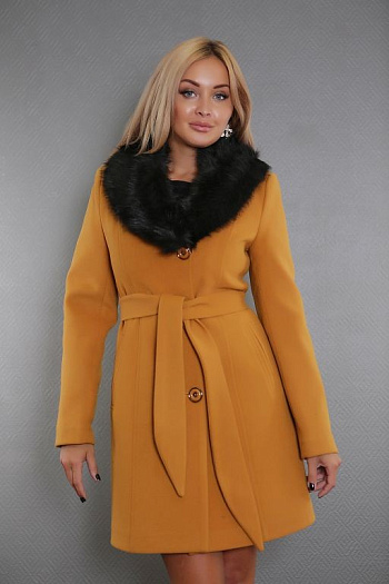 3 Пальто 2528-681   (горчица) 