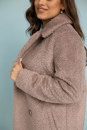 4 Пальто женское демисезонное 23720 (латте)