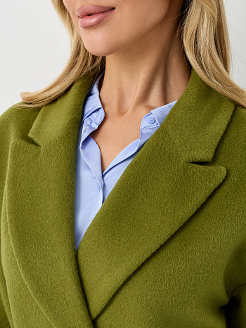 6 Пальто женское демисезонное 26820 (лайм ворсовый)