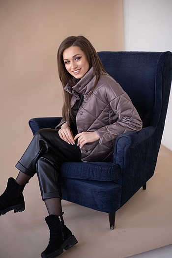 5 Куртка женская демисезонная 22300 (капучино)