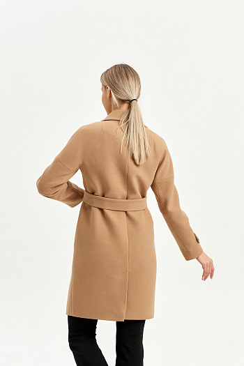 5 Пальто женское демисезонное 22970 (кэмел)