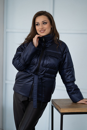 2 Куртка женская демисезонная 22695 (navy)