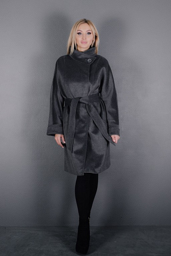 3 Пальто 14137-017  (темн.серый) 