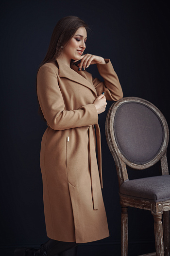 2 Пальто 20960  (кэмел) 