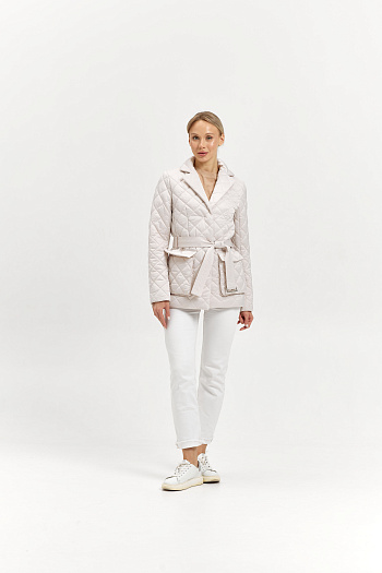 6 Куртка женская демисезонная 26230/б (айвори)