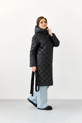 2 Куртка женская демисезонная 24111 (черный )