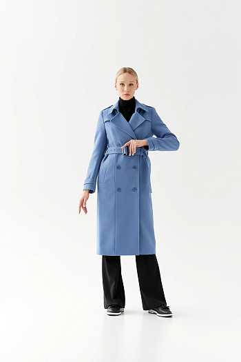 3 Пальто женское демисезонное 25797 (серо-голубой)
