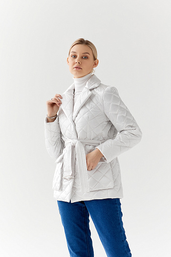 3 Куртка женская демисезонная 24230/б жемчужный