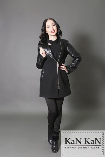 3 Пальто 1506-000  (черный) 
