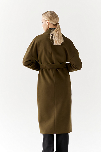 4 Пальто женское демисезонное 25550 (хаки)